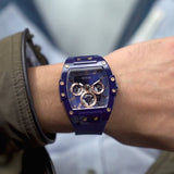  Shop Authentic Guess Phoenix Multifunction Blue Dial Blue Rubber Strap Watch for Men - GW0203G7 - Luxxuri