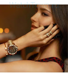  Shop Authentic Michael Kors Everest Chronograph Black Dial Rose Gold Steel Strap Watch For Women - MK5875 - Luxxuri
