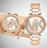  Shop Authentic Michael Kors Parker Quartz Rose Gold Dial Rose Gold Steel Strap Watch For Women - MK6660 - Luxxuri