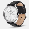  Shop Authentic Daniel Wellington Classic Sheffield White Dial Black Leather Strap Watch For Men - DW00100020 - Luxxuri