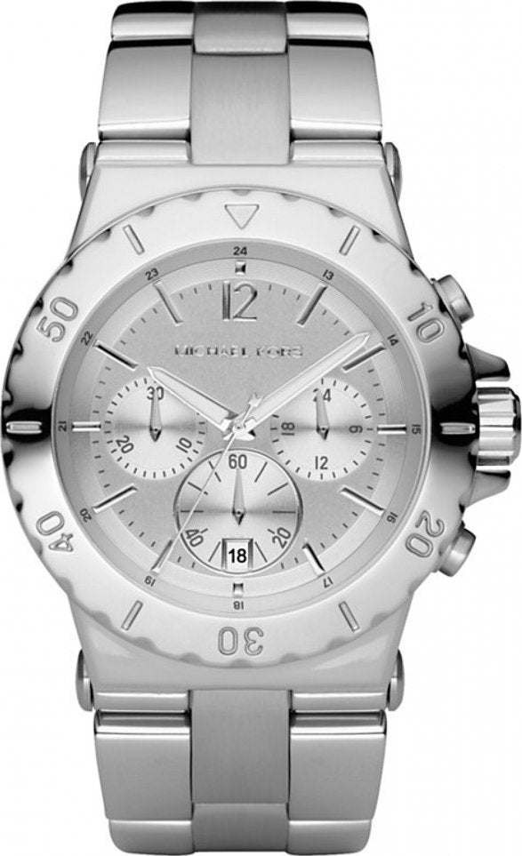 Michael Kors Dylan Silver Dial Silver Steel Strap Watch for Women - MK5312