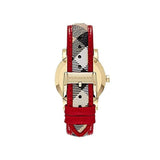  Shop Authentic Burberry The City Champagne Dial Leather Strap Watch for Women - BU9139 - Luxxuri
