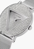  Shop Authentic Guess Iconic Diamonds Silver Dial Silver Mesh Bracelet Watch For Women - GW0477L1 - Luxxuri
