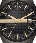  Shop Authentic Armani Exchange Hampton Chronograph Black Dial Black Steel Strap Watch For Men - AX2413 - Luxxuri
