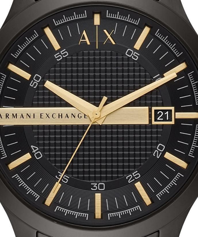  Shop Authentic Armani Exchange Hampton Chronograph Black Dial Black Steel Strap Watch For Men - AX2413 - Luxxuri