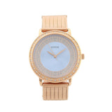  Shop Authentic Guess Willow Crystal Blue Dial Rose Gold Mesh Bracelet Watch For Women - W0836L1 - Luxxuri