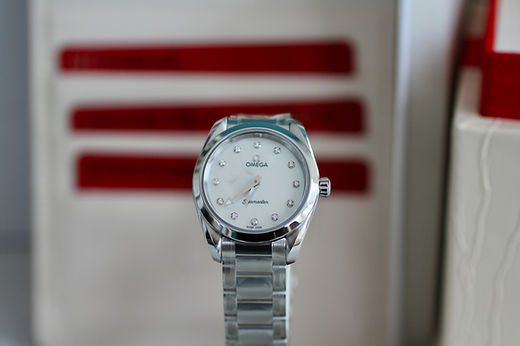  Shop Authentic Omega Seamaster Aqua Terra Quartz Diamonds Mother of Pearl Dial Silver Steel Strap Watch for Women - 220.10.28.60.55.001 - Luxxuri