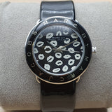  Shop Authentic Marc Jacobs Amy Black Dial Black Leather Strap Watch for Women - MBM1163 - Luxxuri