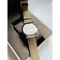  Shop Authentic Burberry The City Silver Dial Beige Leather Strap Unisex Watch - BU9010 - Luxxuri