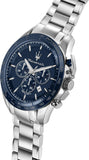  Shop Authentic Maserati Traguardo Chronograph Blue Dial 45mm Stainless Steel Watch For Men - R8873612043 - Luxxuri