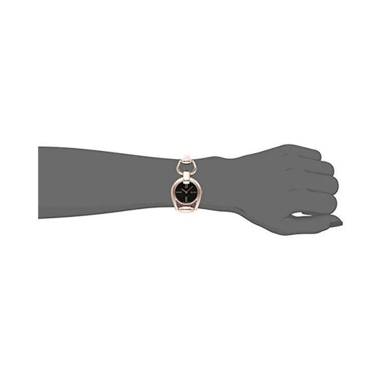  Shop Authentic Gucci Horsebit Collection Black Dial Rose Gold Steel Strap Watch For Women - YA139507 - Luxxuri