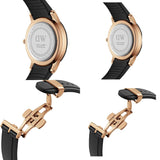  Shop Authentic Daniel Wellington Iconic Motion Black Dial Rubber Strap Watch For Women - DW00100426 - Luxxuri