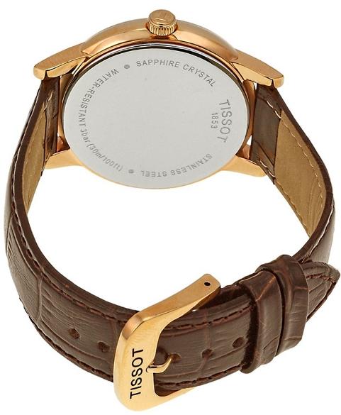  Shop Authentic Tissot Carson White Dial Brown Leather Strap Watch For Women - T085.210.36.012.00 - Luxxuri