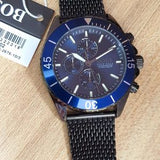  Shop Authentic Hugo Boss Ocean Edition Blue Dial Black Mesh Bracelet Watch for Men - 1513702 - Luxxuri