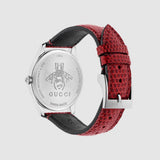  Shop Authentic Gucci G-Timeless Cherry Red Mother of Pearl Dial 27mm Watch For Women - YA126584 - Luxxuri
