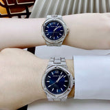  Shop Authentic Michael Kors Lennox Three Hand Blue Dial Silver Steel Strap Watch For Women - MK6990 - Luxxuri