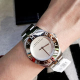  Shop Authentic Marc Jacobs Blade Chronograph Silver Dial Silver  Steel Strap Watch for Women - MBM3125 - Luxxuri