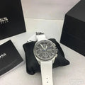  Shop Authentic Hugo Boss Volane Grey Dial White SIlicone Strap Watch for Men - 1513948 - Luxxuri