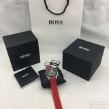  Shop Authentic Hugo Boss Volane Black Dial Red Rubber Strap Watch for Men - 1513959 - Luxxuri