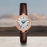  Shop Authentic Tissot Bellissima Automatic Silver Dial Brown Leather Strap Watch For Women - T126.207.36.013.00 - Luxxuri