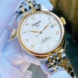  Shop Authentic Tissot Le Locle Powermatic 80 Silver Dial Two Tone Steel Strap Watch For Men - T006.407.22.033.01 - Luxxuri