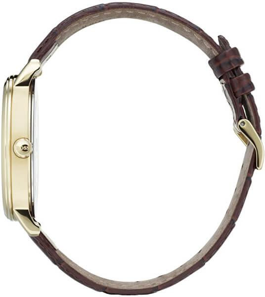  Shop Authentic Hugo Boss Corporal White Dial Brown Leather Strap Watch for Men - 1513640 - Luxxuri