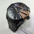  Shop Authentic Diesel Mega Chief Black Dial Black Steel Strap Watch For Men - DZ4309 - Luxxuri
