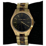  Shop Authentic Michael Kors Runway Black Dial Gold Steel Strap Watch for Women - MK3478 - Luxxuri