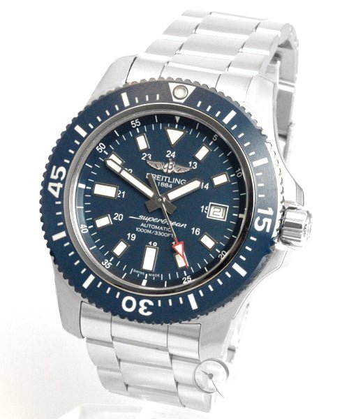  Shop Authentic Breitling Superocean II Special Mariner Blue Ceramic Bezel 44mm Mens Watch - Y1739316/C959 - Luxxuri