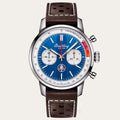  Shop Authentic Breitling Top Time B01 Shelby Cobra Blue Dial Brown Leather Strap Watch for Men - AB01763A1C1X1 - Luxxuri