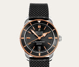  Shop Authentic Breitling Superocean Heritage II B20 42mm Black Dial Black Mesh Bracelet Mens Watch - UB2010121B1S1 - Luxxuri