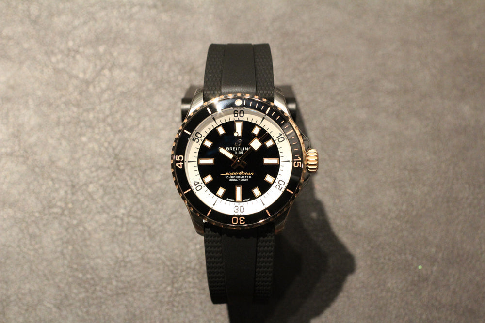  Shop Authentic Breitling Superocean Automatic 42 Black Dial Black Rubber Strap Watch for Men - U17375211B1S1 - Luxxuri