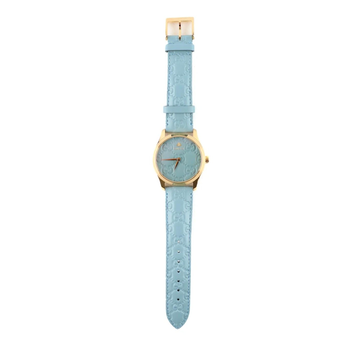  Shop Authentic Gucci G Timeless Quartz Blue Dial Blue Leather Strap Watch For Men - YA1264097 - Luxxuri