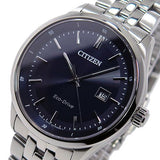  Shop Authentic Citizen Eco Drive Blue Dial Silver Steel Strap Watch For Men - BM7250-56L - Luxxuri