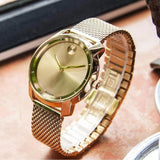  Shop Authentic Movado Bold Gold Dial Gold Mesh Bracelet Watch for Women - 3600242 - Luxxuri