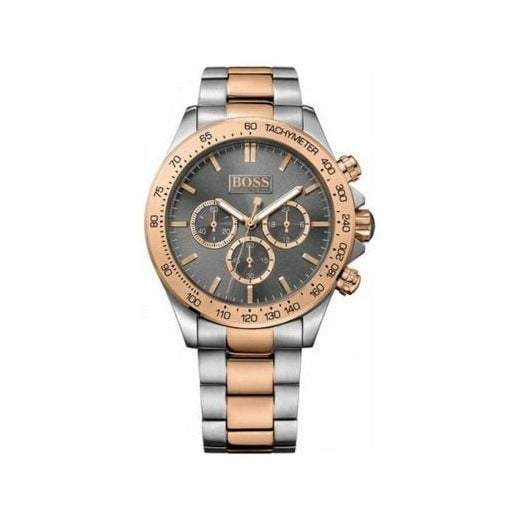  Shop Authentic Hugo Boss Ikon Grey Dial Two Tone Steel Strap Watch for Men - 1513339 - Luxxuri