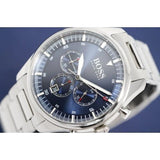  Shop Authentic Hugo Boss Pioneer Blue Dial Silver Steel Strap Watch for Men - 1513867 - Luxxuri