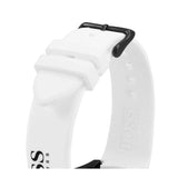  Shop Authentic Hugo Boss Velocity Black Dial White Rubber Strap Watch for Men - 1513718 - Luxxuri