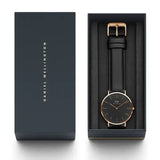  Shop Authentic Daniel Wellington Classic Sheffield Black Dial Black Leather Strap Watch For Men - DW00100127 - Luxxuri
