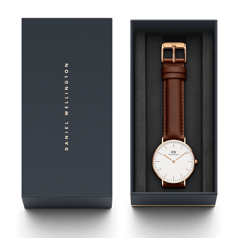  Shop Authentic Daniel Wellington Classic St. Mawes White Dial Brown Leather Strap Watch for Men - DW00100035 - Luxxuri