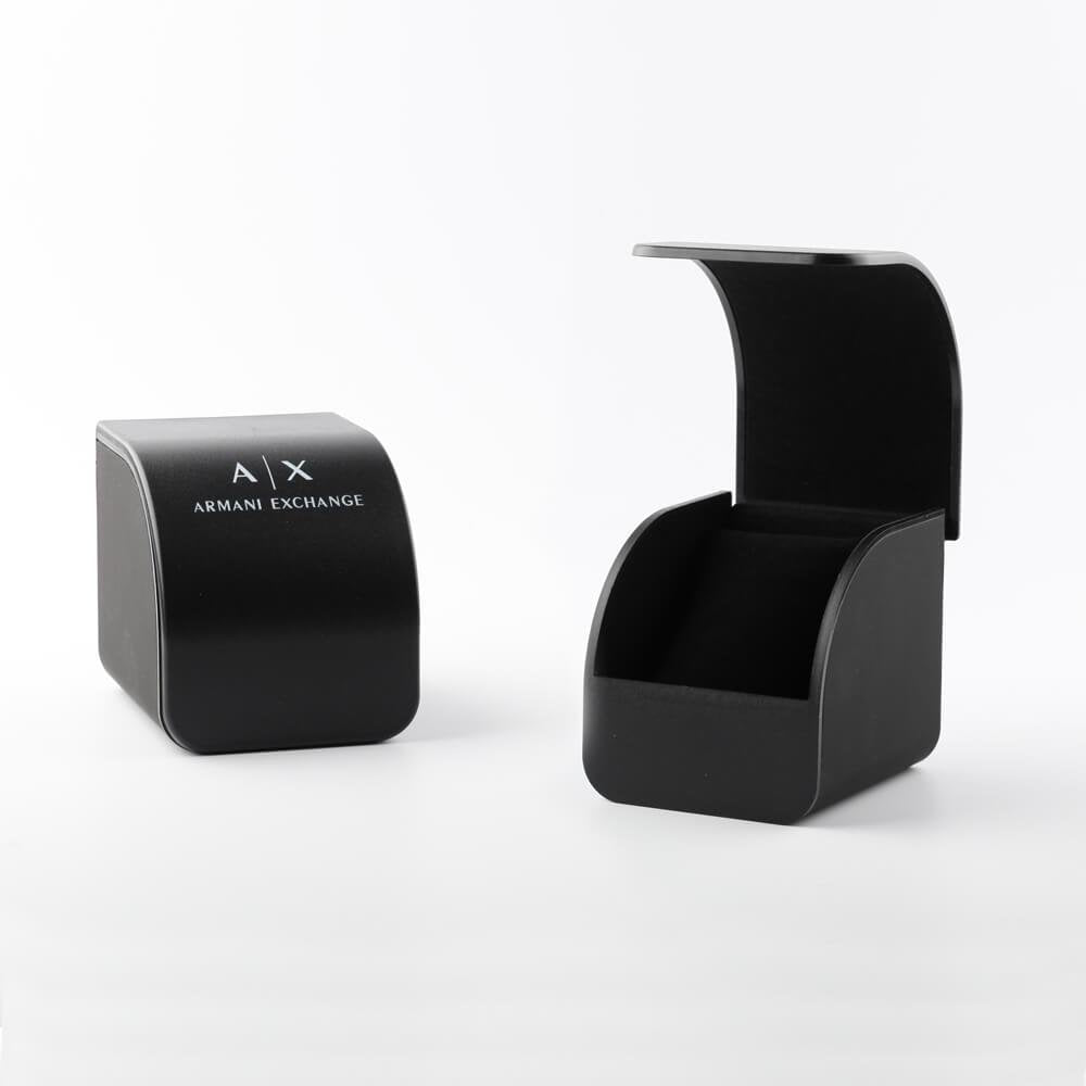  Shop Authentic Armani Exchange Hampton Chronograph Rose Gold Dial Blue Silicone Strap Watch For Men - AX1730 - Luxxuri