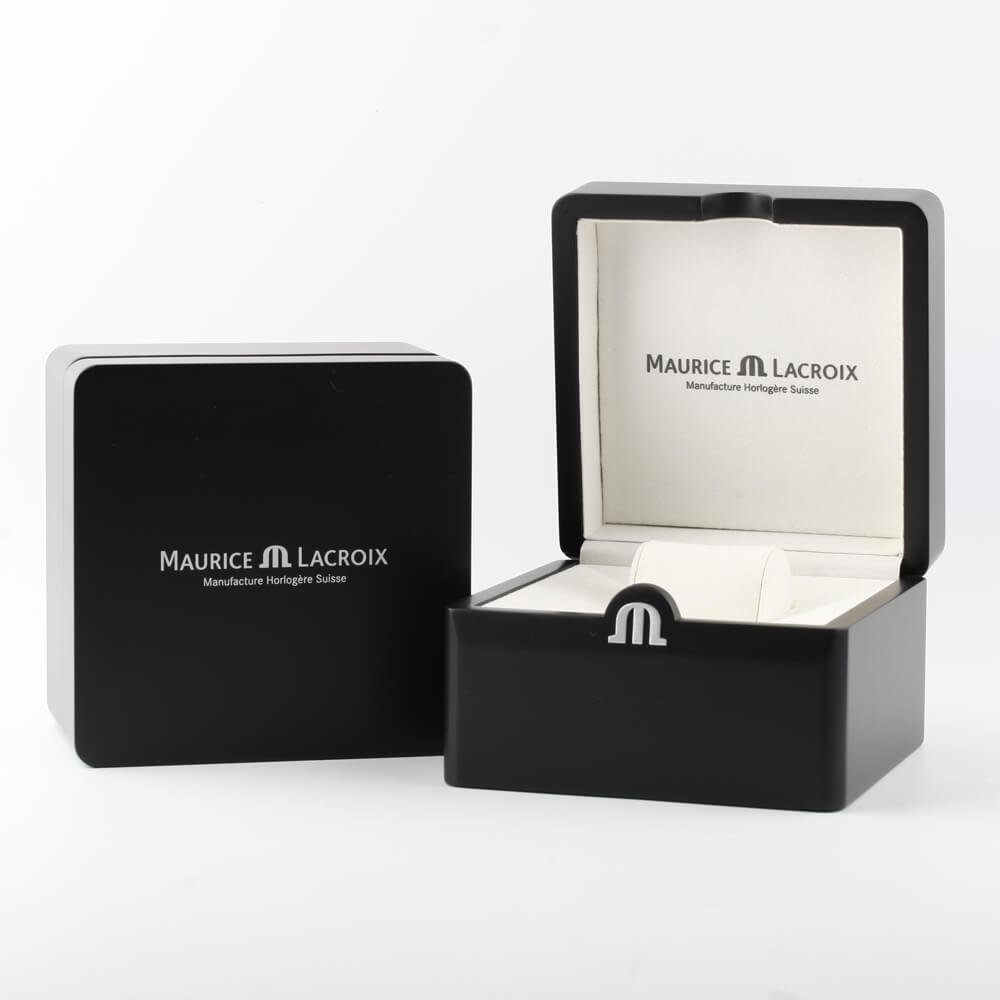  Shop Authentic Maurice Lacroix Aikon Chronograph Black Dial Silver Steel Strap Watch for Men - AI1018-SS002-330-1 - Luxxuri