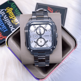  Shop Authentic Fossil Inscription Multifunction Silver Dial Grey Steel Strap Watch for Men - BQ2657 - Luxxuri