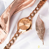  Shop Authentic Michael Kors Slim Runway Rose Gold Dial Rose Gold Steel Strap Watch for Women - MK3223 - Luxxuri