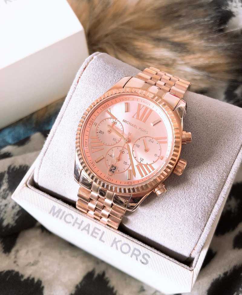  Shop Authentic Michael Kors Lexington Rose Gold Dial Rose Gold Steel Strap Watch for Women - MK5569 - Luxxuri