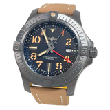  Shop Authentic Breitling Avenger Automatic GMT 45 Black Dial Brown Nylon Strap Watch for Men - V32395101B1X1 - Luxxuri