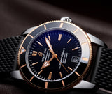 Shop Authentic Breitling Superocean Heritage II B20 42mm Black Dial Black Mesh Bracelet Mens Watch - UB2010121B1S1 - Luxxuri