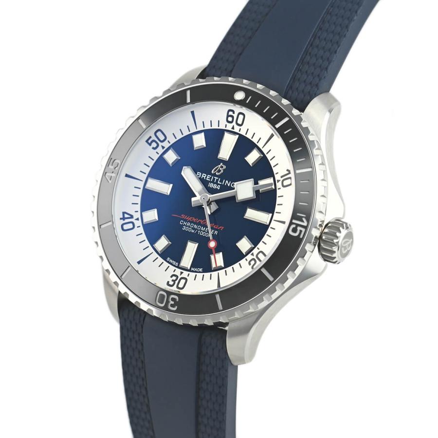  Shop Authentic Breitling Superocean Automatic 44 Blue Dial Blue Rubber Strap Watch for Men - A17376211C1S1 - Luxxuri