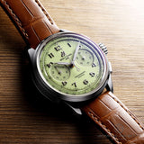 Shop Authentic Breitling Premier B09 Chronograph 40 Green Dial Brown Leather Strap Watch for Men - AB0930D31L1P1 - Luxxuri
