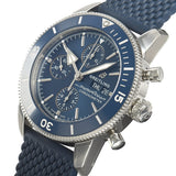  Shop Authentic Breitling Superocean Heritage Chronograph 44 Blue Dial Blue Mesh Bracelet Watch for Men - A13313161C1S1 - Luxxuri